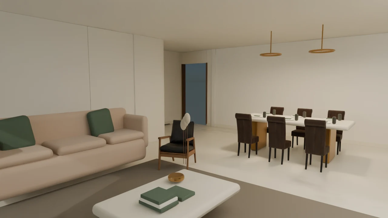 6-bedroom furnished interior concept